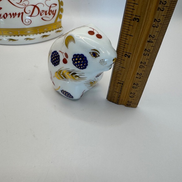 Royal Crown Derby Harvest Mouse 1986 Bone China Paperweight Figurine - Picture 11 of 11